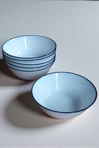 IKEA Oftast Navy Blue Mesh 15 cm Bowl for 6 People