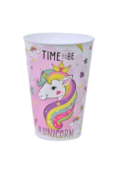SHOPIENS Pahar de plastic Unicorn, 400ml, multicolor - MYONNA