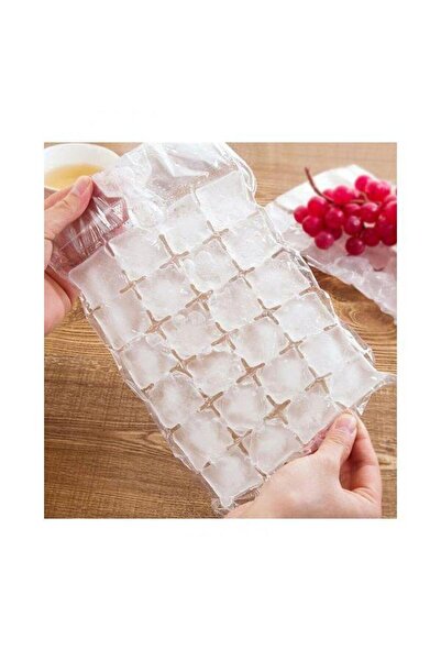 Generic 10-Piece Disposable Ice Cube Plastic Bag Set Clear