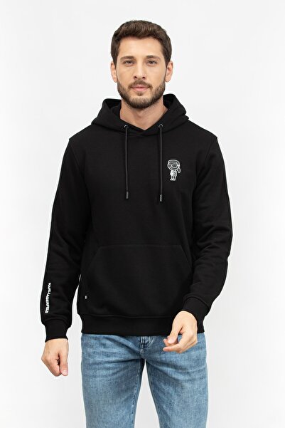 Karl Lagerfeld Erkek Kapüşonlu Sweatshirt