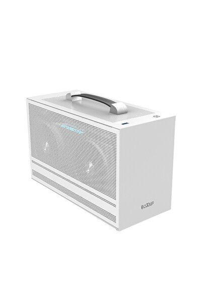 PCCOOLER Carcasa Mini Tower ITX, fara sursa, alb, fereastra MESH, USB 3.2 gen...