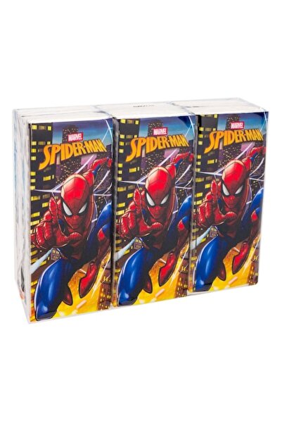 SHOPIENS Șervețele nazale Marvel Spiderman, 3 straturi, albe - pachet de 6 (M...
