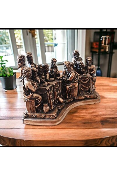INGA JOSANU Dini Temalı 12 Havari Figürlü Salon Aksesuarı (BronzAntik Görünümlü)