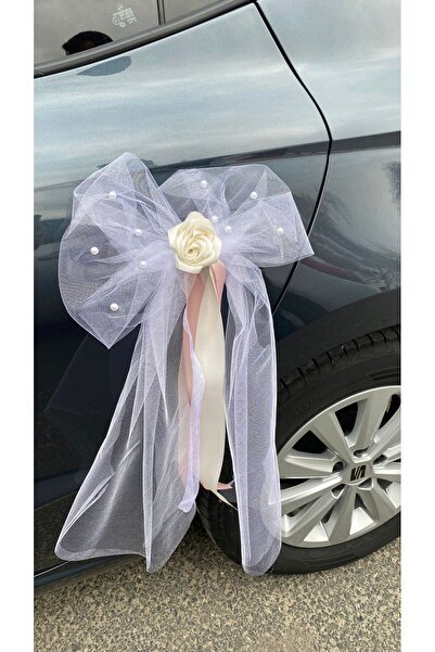 Buketim Seninle Tekli Beyaz Solmayan Gül Düğün Araba Süsü, Gelin Konvoyu, Boh...