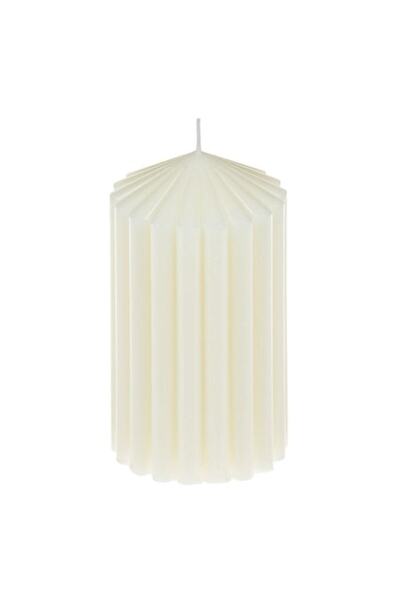 MYONNA IT & E- COMMERCE Διακοσμητικό κερί, λευκό, παραφίνη, 7x13 cm, χρόνος κ...
