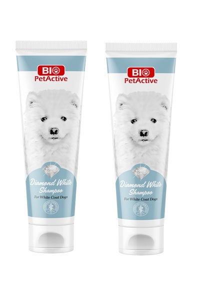 Bio PetActive Diamond Beyaz Tüylü Köpek Şampuanı 250 ML. X 2 Adet