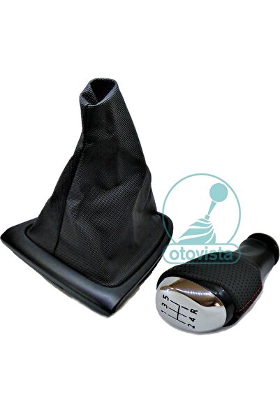 otovista Renault Clio 4 New Type Leather Gear Shift Knob and Shift Boot (2012-2019)