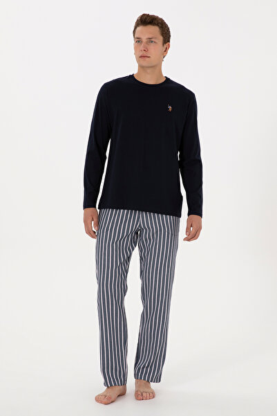 U.S. Polo Assn. Erkek Lacivert Pijama Takımı 50318610-VR033