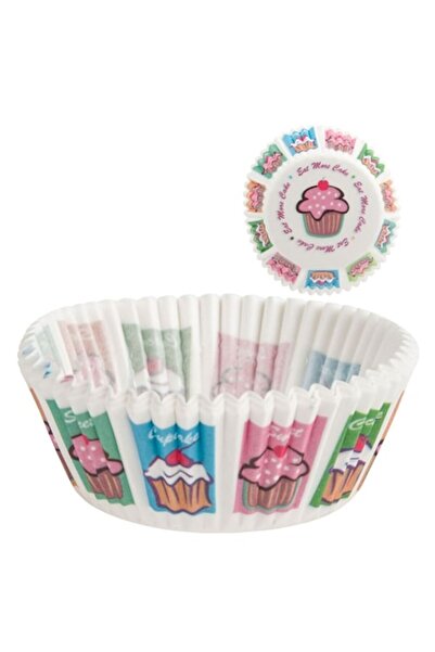 SHOPIENS Set Paper Baking Cups (Cupcakes), 10.5 cm Diameter, Multicolor, 100 pcs