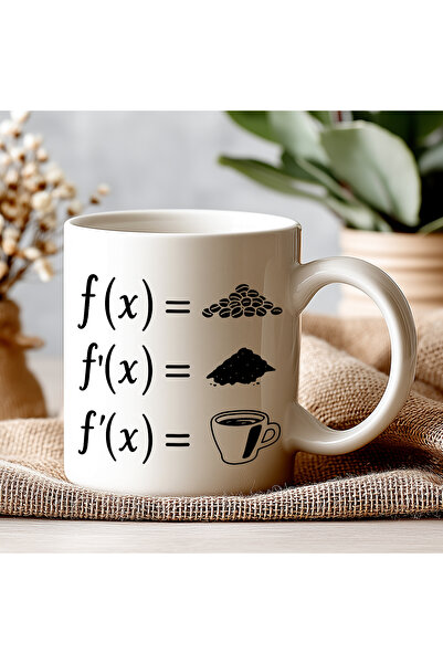 artemoris Matematik Mizahı Kahve Kupası – f(x) Türev Tasarımlı Mizahi Hediye ...