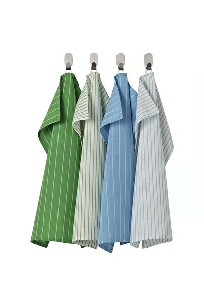 Generic RINNIG Tea Towel Green/Blue Striped 45Ã—60 cm (4-pack)