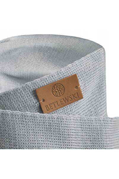 Betlewski BDZK-B1 GRAY-BLUE Children's scarf WINTER