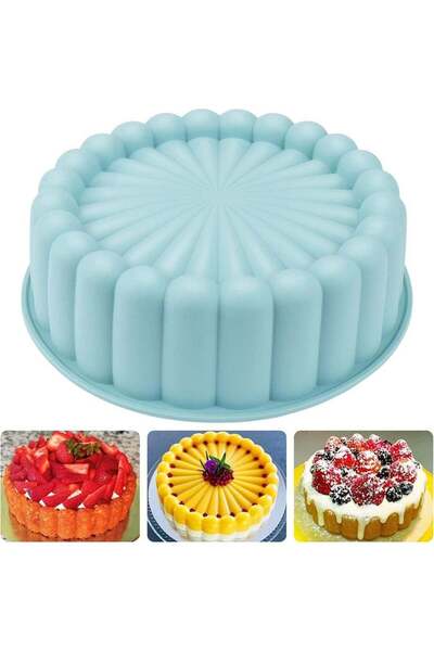 Generic Cake Pan Silicone, 18cm Nonstick Round Cake Molds for Cheesecake, Cho...