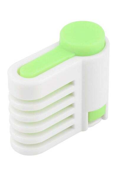 Generic 2-Piece 5-Layer Cake And Bread Leveler Slicer Green 9x5x2.5centimeter