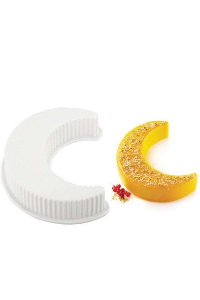 Generic Moon Shape Silicone Cake Mold White 25cm x 9.5cm x 5.5cm