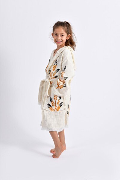 Brandsmiths Children's Golden Wheat Kimono