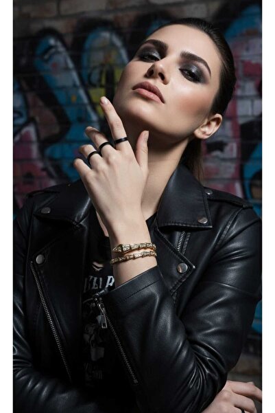 BBR Collection Işıltılı Zirkon Taşlı Yılan Kelepçe Bilezik