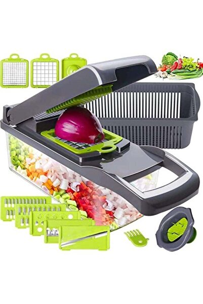 Generic مفرمة الخضار AWH AWH، قطاعة خضراوات متعددة الوظائف 14 في 1، مفرمة بصل...