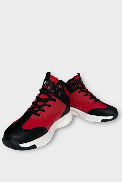 Liger Children's High-Top Basketball Style Sneakers Red