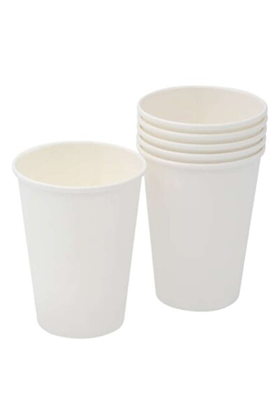 SHOPIENS Set pahare de hârtie, 270 ml, albe, 10 buc.