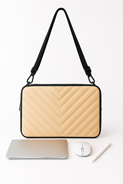 NS reliable Τσάντα για φορητό υπολογιστή και MacBook συμβατή με 13-13,6 ιντσών από ψεύτικο δέρμα σε ανοιχτό ροζ χρώμα – Κομψή θήκη προστασίας για φορητό υπολογιστή