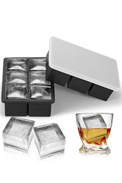 Generic Stackable Large Ice Cube Molds with Lid for Drinks, Baby Food and Frozen Treats - Perfect Gift for