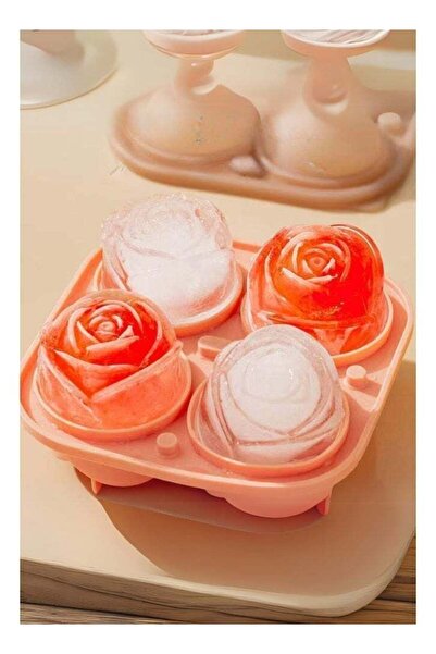 Generic Ice Cube Mold Set, Rose and Ice Hockey,for Whiskey and Beverages,Simple to Make,Easy to Clean