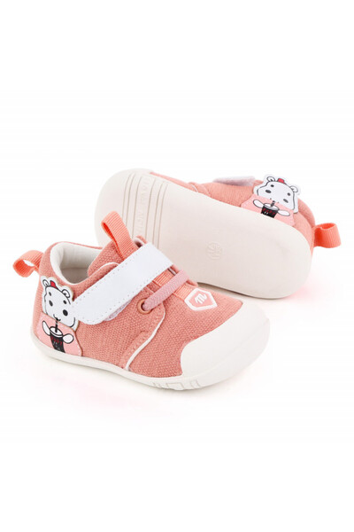 BebeNou Ροζ σομόν κοριτσίστικα παπούτσια ADd2491-4-sa45