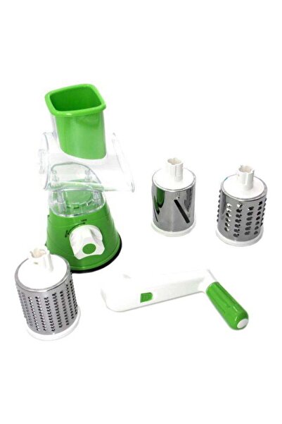 Generic Drum Grater Set Green/White/Clear