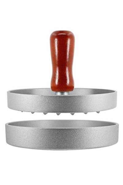 Generic Non Stick Hamburger Mould Silver/Brown