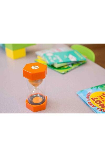 Playlearn مؤقت رملي - 10 دقائق. - البرتقالي