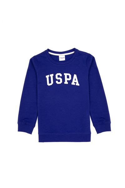 U.S. Polo Assn. Erkek Çocuk Mor Basic Bisiklet Yaka Sweatshirt 50313830-VR038