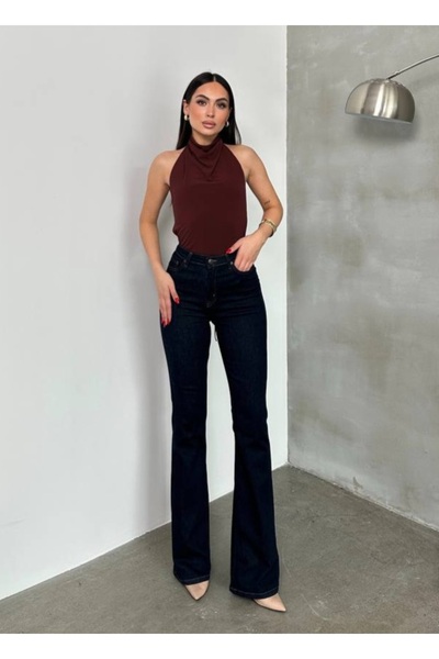 LACARINO Flare Cut Denim Pants