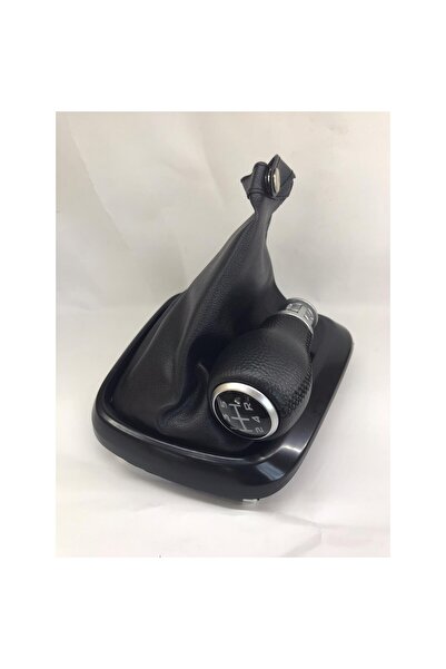 otovista Fiat Egea Leather Gear Shift Knob & Gear Gaiter (Black Stitched)