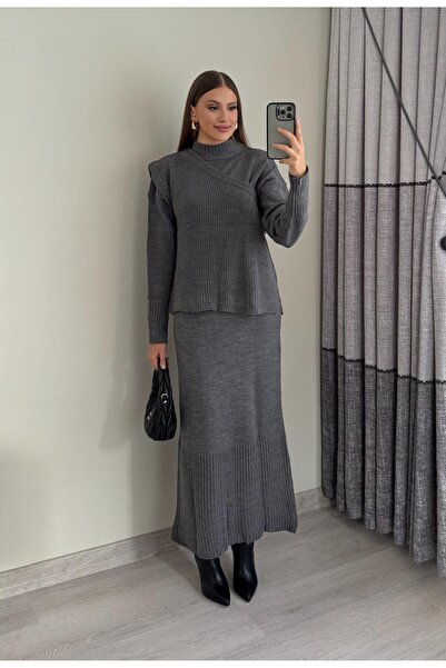 Miasista Yelekli Triko Elbise