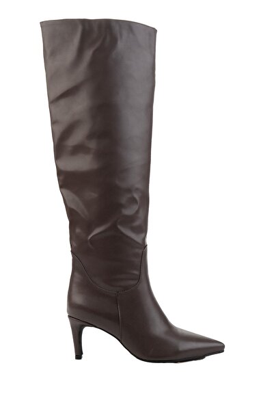 Bambi Kahve Kadın Çizme K03246280209