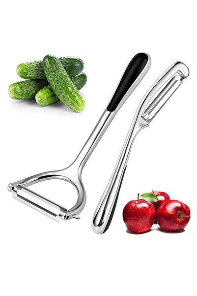 Generic SYOSI Good Grip & Durable Stainless Steel Peeler Set Vegetable Peeler for Apple Fruit Food Carrot V