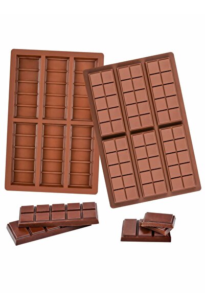 Generic KASTWAVE Silicone Chocolate Bar Sweet Moulds Hot Chocolate Moulds Rectangle Baking Silicon Bakeware