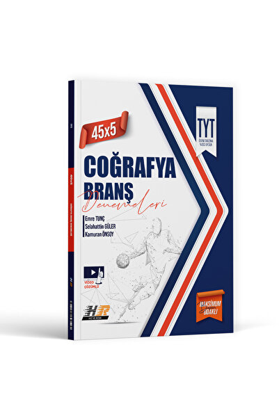 Hız ve Renk Yayınları TYT Coğrafya 45x5 Branş Denemeleri 2026