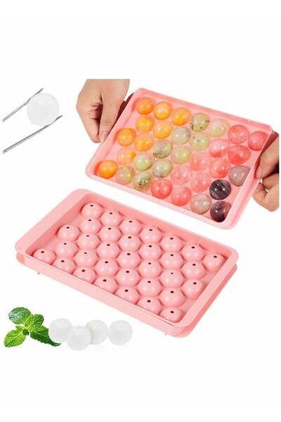 Generic KASTWAVE Ice Cube Trays For Freezer 2 Set Ice Ball Maker Mold Mini circle Round Ice Cube Mold with