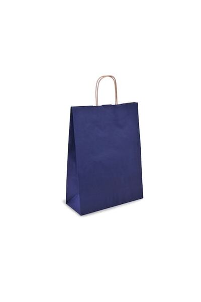 SHOPIENS Kraft Gift Bag, Standard Model, Blue, Size 26x11x35 cm