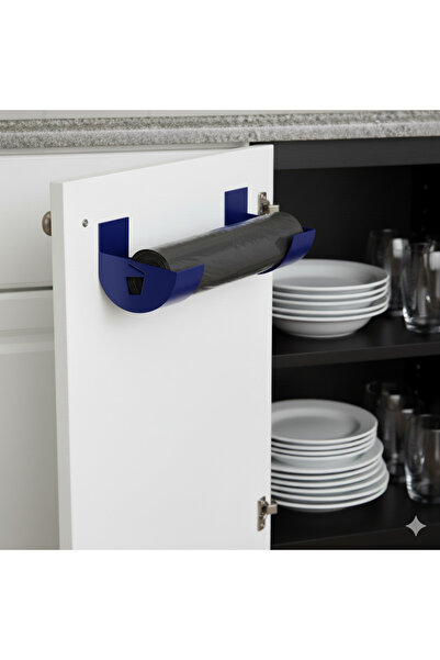 Yuflin Design منظم أكياس القمامة القابل للتعديل داخل الخزانة - حامل عملي وأني...