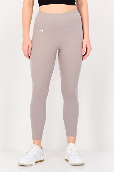 Under Armour Women Fitted Brand Logo Training Leggings, Taupe