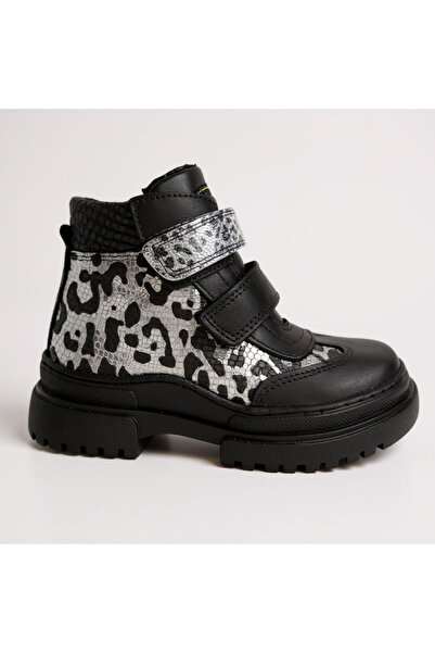 Tekiner Hakiki Deri Zebra Desen Ortopedik Kız Çocuk Botu