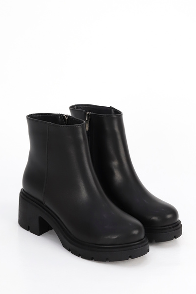 Mamito Ayakkabı Μποτάκια JVL 557 με φερμουάρ στο πλάι με μεσαίο τακούνι