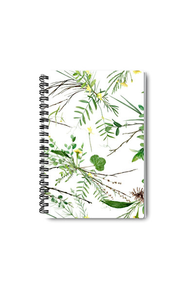 qoeuyl boutique Nature and Camping Themed Design Wirebound A5 Unlined 4-Piece Souvenir, Memory, School Notebook Set