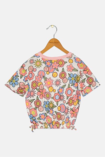 Levi's Kids Girl Short Sleeve Floral Print Top, Multicolor