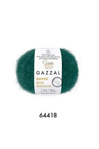 GAZZAL İPLİK Gazzal Super Kid Mohair Νήμα Πλεξίματος 150γρ 6x25γρ 237μ Πολυτε...