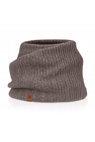 Betlewski BKD-BK-04 BROWN Wide women's cowl WINTER