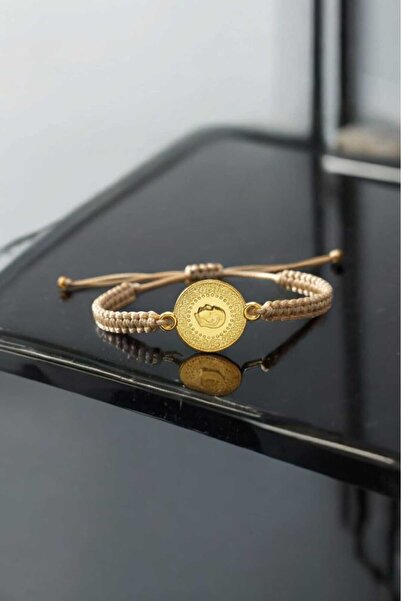 henahera accessory Kadın Sarı İmitasyon Makrome Bileklik Kuyumcu Model